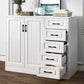 White Storage Chest Modern Style Wooden Storage Chest Dresser with Drawers and Doors https: res.litfad.com site img item 2022 07 04 5412358 1200x1200.jpg Clearhalo 'Bedroom Furniture' 'Dressers & Chests' 'dressers_chests' 'furn' 'furn_dressers_chests' 'Furniture' 5412358