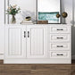 White Storage Chest Modern Style Wooden Storage Chest Dresser with Drawers and Doors https: res.litfad.com site img item 2022 07 29 5412362 1200x1200.jpg Clearhalo 'Bedroom Furniture' 'Dressers & Chests' 'dressers_chests' 'furn' 'furn_dressers_chests' 'Furniture' 5412362
