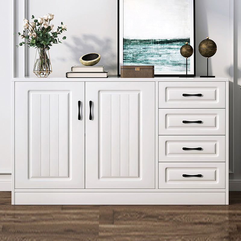 White Storage Chest Modern Style Wooden Storage Chest Dresser with Drawers and Doors https: res.litfad.com site img item 2022 07 29 5412362 1200x1200.jpg Clearhalo 'Bedroom Furniture' 'Dressers & Chests' 'dressers_chests' 'furn' 'furn_dressers_chests' 'Furniture' 5412362