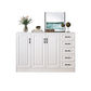 White Storage Chest Modern Style Wooden Storage Chest Dresser with Drawers and Doors Clearhalo 'Bedroom Furniture' 'Dressers & Chests' 'dressers_chests' 'furn' 'furn_dressers_chests' 'Furniture' 5412363
