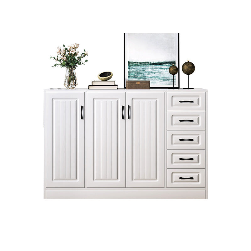 White Storage Chest Modern Style Wooden Storage Chest Dresser with Drawers and Doors Clearhalo 'Bedroom Furniture' 'Dressers & Chests' 'dressers_chests' 'furn' 'furn_dressers_chests' 'Furniture' 5412363