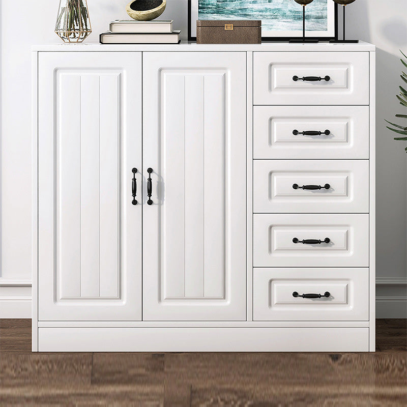 White Storage Chest Modern Style Wooden Storage Chest Dresser with Drawers and Doors https: res.litfad.com site img item 2022 07 28 5412364 1200x1200.jpg Clearhalo 'Bedroom Furniture' 'Dressers & Chests' 'dressers_chests' 'furn' 'furn_dressers_chests' 'Furniture' 5412364