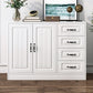 White Storage Chest Modern Style Wooden Storage Chest Dresser with Drawers and Doors https: res.litfad.com site img item 2022 07 19 5412369 1200x1200.jpg Clearhalo 'Bedroom Furniture' 'Dressers & Chests' 'dressers_chests' 'furn' 'furn_dressers_chests' 'Furniture' 5412369
