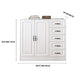 White Storage Chest Modern Style Wooden Storage Chest Dresser with Drawers and Doors Clearhalo 'Bedroom Furniture' 'Dressers & Chests' 'dressers_chests' 'furn' 'furn_dressers_chests' 'Furniture' 5412375