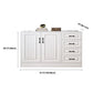 White Storage Chest Modern Style Wooden Storage Chest Dresser with Drawers and Doors Clearhalo 'Bedroom Furniture' 'Dressers & Chests' 'dressers_chests' 'furn' 'furn_dressers_chests' 'Furniture' 5412377