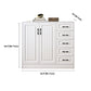 White Storage Chest Modern Style Wooden Storage Chest Dresser with Drawers and Doors Clearhalo 'Bedroom Furniture' 'Dressers & Chests' 'dressers_chests' 'furn' 'furn_dressers_chests' 'Furniture' 5412381
