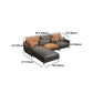 33.4 "H Faux Leather getuft vierkante arm bank & chaise voor woonkamer