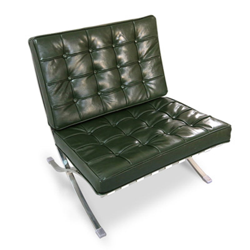 Faux Leather Accent Chair 29.52" L x 30.70" W x 30.70" H Tufted Lounge Chair Blackish Green Clearhalo 'Accent Chairs' 'accent_chairs' 'Chairs & Seating' 'furn' 'furn_accent_chairs' 'Furniture' 'Living Room Furniture' 5412650