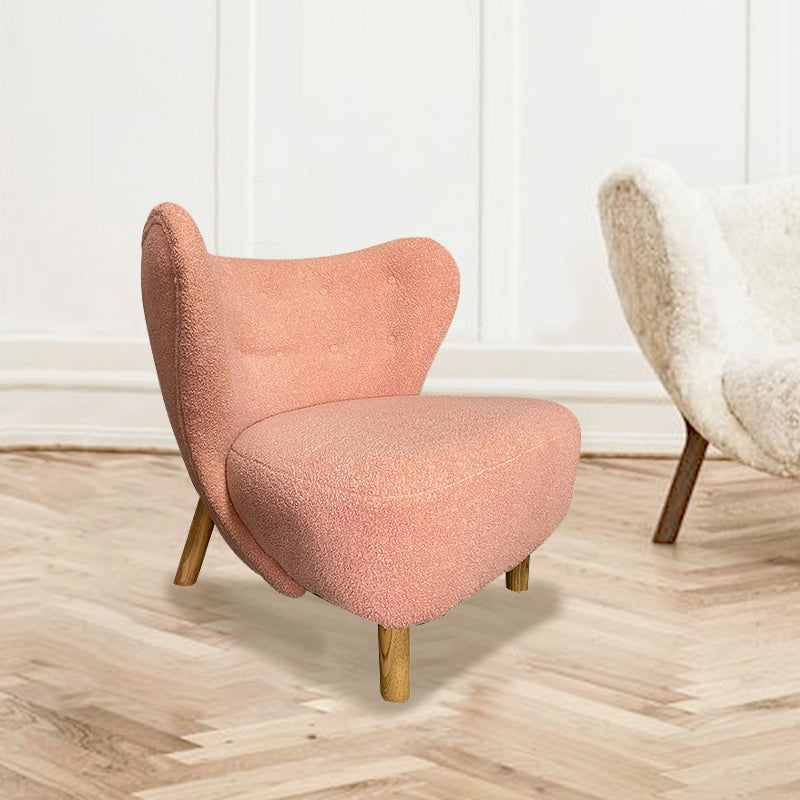 30.7 "l x28.3" w x31.4 "H sedia a telaio in legno massiccio a bracciale