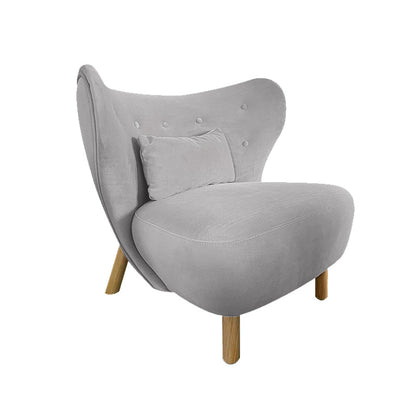 30.7 "l x28.3" w x31.4 "H sedia a telaio in legno massiccio a bracciale