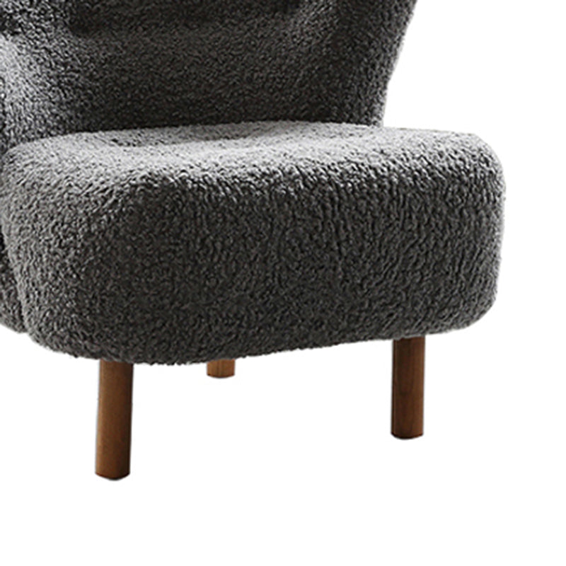 30.7 "l x28.3" w x31.4 "H sedia a telaio in legno massiccio a bracciale