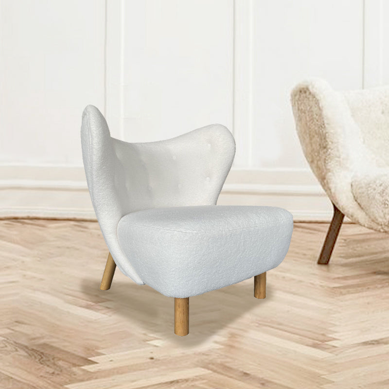 30.7 "l x28.3" w x31.4 "H sedia a telaio in legno massiccio a bracciale