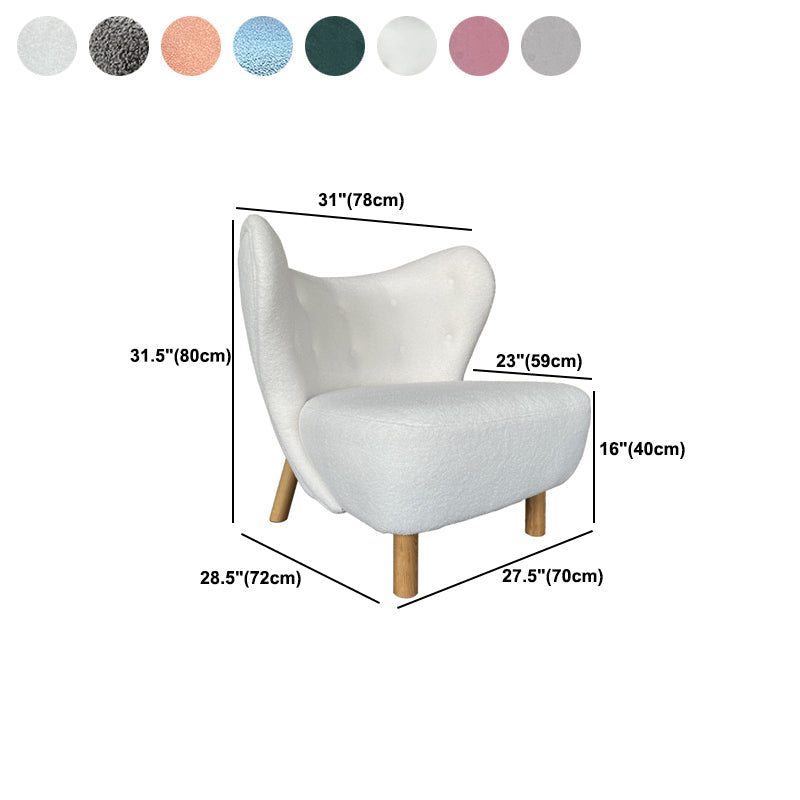 30.7 "l x28.3" w x31.4 "H sedia a telaio in legno massiccio a bracciale