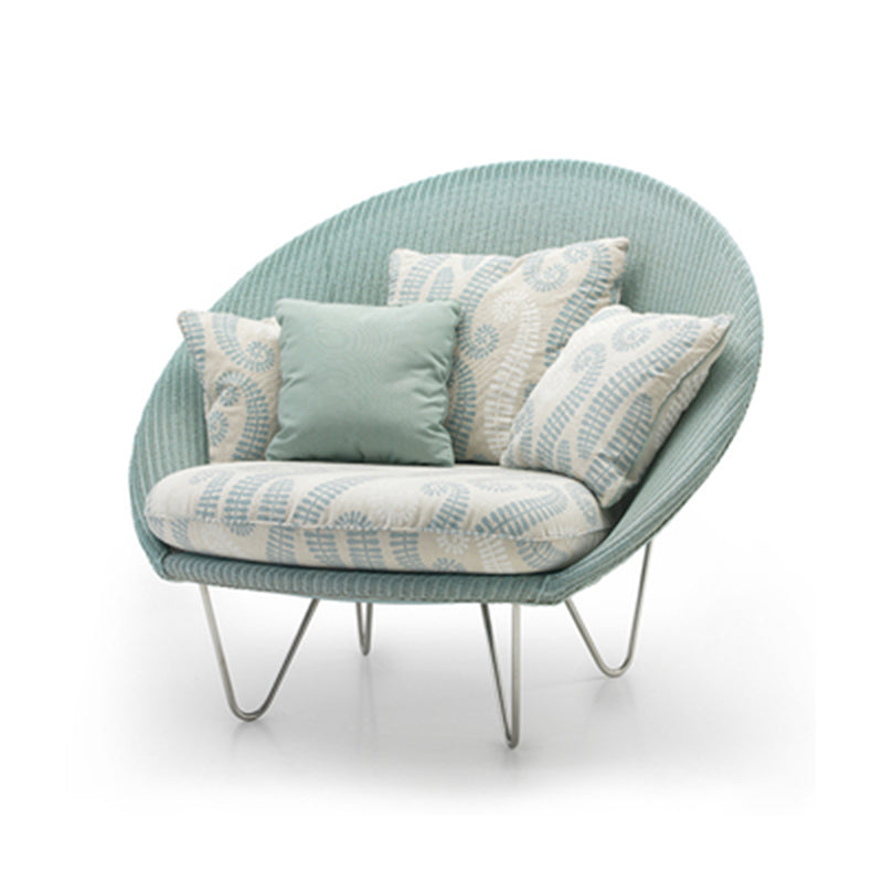 41,34 "L x 33,86" W x 36,61 "H zeitgenössischer gewebter Papasan -Stuhl