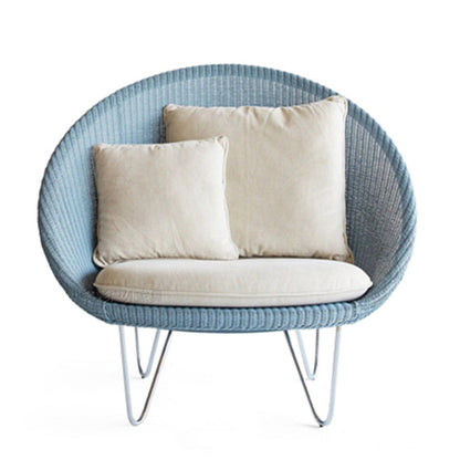 41,34 "L x 33,86" W x 36,61 "H zeitgenössischer gewebter Papasan -Stuhl