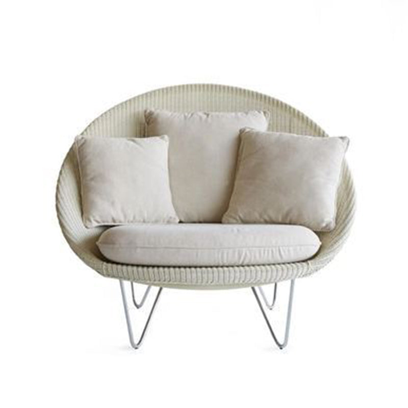 41,34 "L x 33,86" W x 36,61 "H zeitgenössischer gewebter Papasan -Stuhl