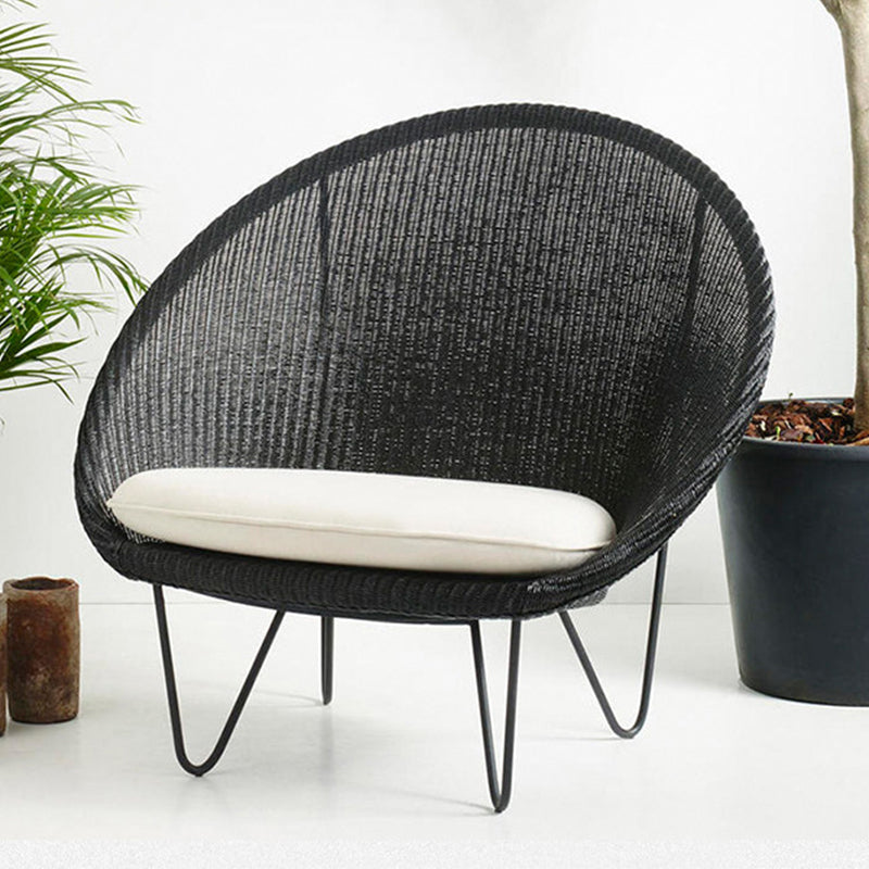 41,34 "L x 33,86" W x 36,61 "H zeitgenössischer gewebter Papasan -Stuhl