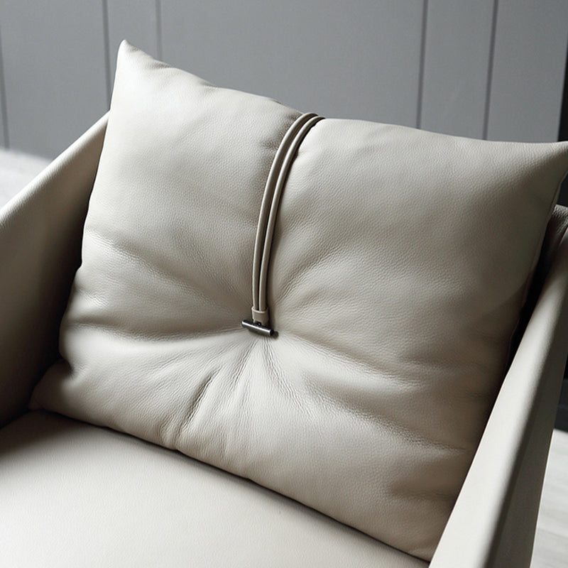 Chaise en cuir fausse 33 "L x29,5" W x27,5 "H chaise pivotante pour le salon