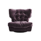 43.5" Wide Convertible Chair, Modern Upholstered Accent Armless Chair Purple Clearhalo 'Accent Chairs' 'accent_chairs' 'Chairs & Seating' 'furn' 'furn_accent_chairs' 'Furniture' 'Living Room Furniture' 5412784