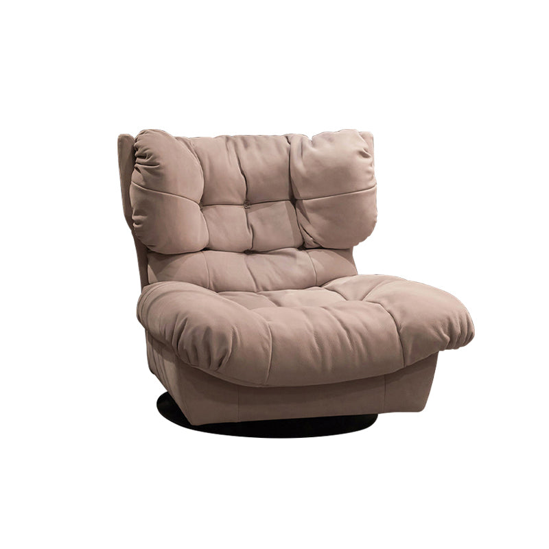 43.5" Wide Convertible Chair, Modern Upholstered Accent Armless Chair Khaki Clearhalo 'Accent Chairs' 'accent_chairs' 'Chairs & Seating' 'furn' 'furn_accent_chairs' 'Furniture' 'Living Room Furniture' 5412786