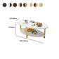 Solid Wood 4 Legs Coffee Table Modern Oval Coffee Table with Storage Clearhalo 'Coffee & Accent Tables' 'Coffee Tables' 'coffee_tables' 'furn' 'furn_coffee_tables' 'Furniture' 'Living Room Furniture' 5412979