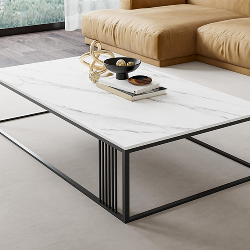 Rechteckiger Couchtisch aus Schiefer, Rahmen 1, Couchtisch für Wohnzimmer