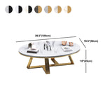 Slate Oval Coffee Table Minimalist Coffee Table for Living Room Clearhalo 'Coffee & Accent Tables' 'Coffee Tables' 'coffee_tables' 'furn' 'furn_coffee_tables' 'Furniture' 'Living Room Furniture' 5413028