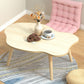 Modern Wooden Free Form Coffee Table with 4 Natural Wooden Legs