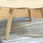 Modern Wooden Free Form Coffee Table with 4 Natural Wooden Legs