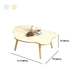 Modern Wooden Free Form Coffee Table with 4 Natural Wooden Legs