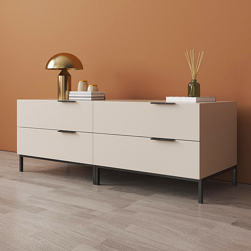 Moderne houten nachttafel witte/grijze lade opbergbed nachtkastje