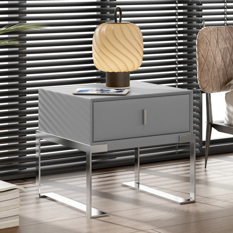 Modernismo cassetto stoccaggio tavolo da notte comodino da letto in legno con cassetto