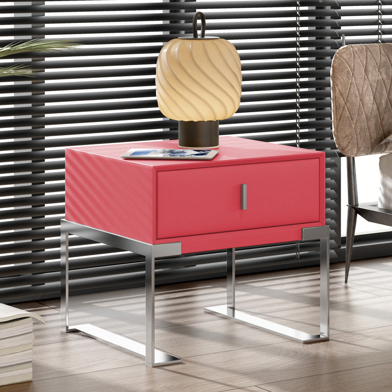 Modernismo de almacenamiento de la mesa de almacenamiento de la noche de la cama de madera con cajón