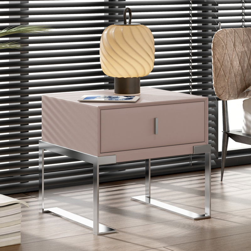 Modernisme lade opslag nachttafel houten bed nachtkastje met lade