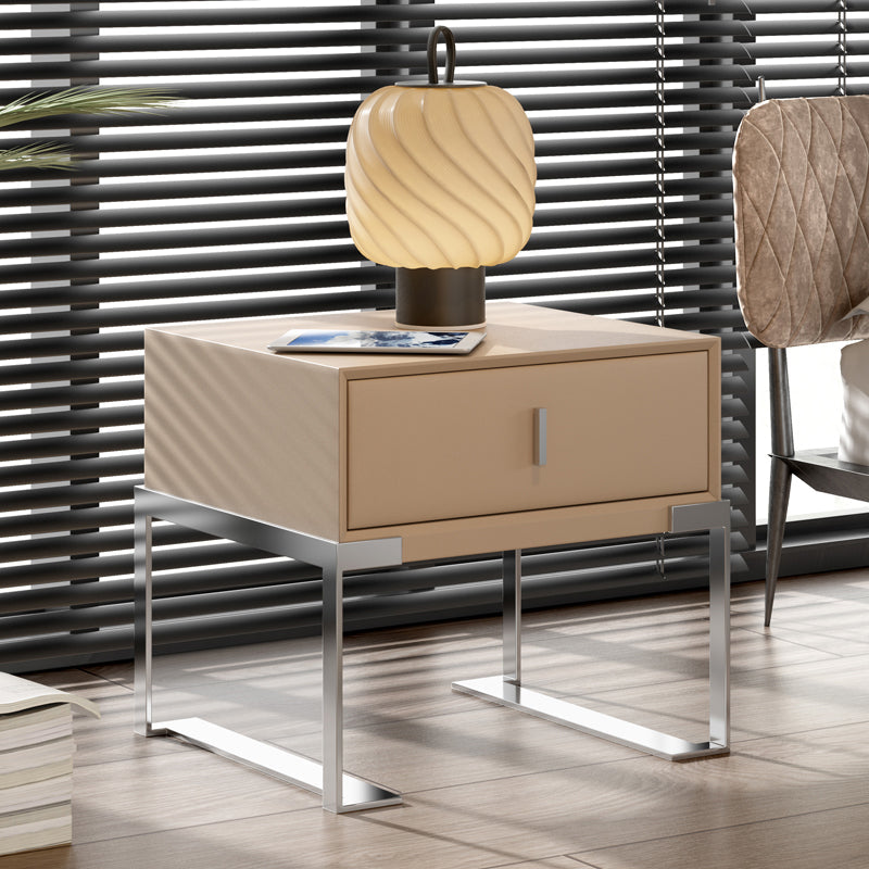 Modernisme lade opslag nachttafel houten bed nachtkastje met lade