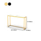 Table de console blanc rectangulaire moderne - Table de la console 11,81 "x 31,49"