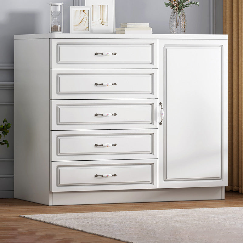 引き出し長方形のアクセントチェストを備えた現代の木材アクセントキャビネット