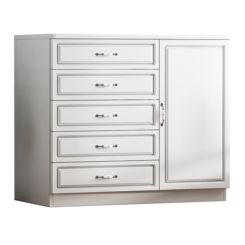 引き出し長方形のアクセントチェストを備えた現代の木材アクセントキャビネット