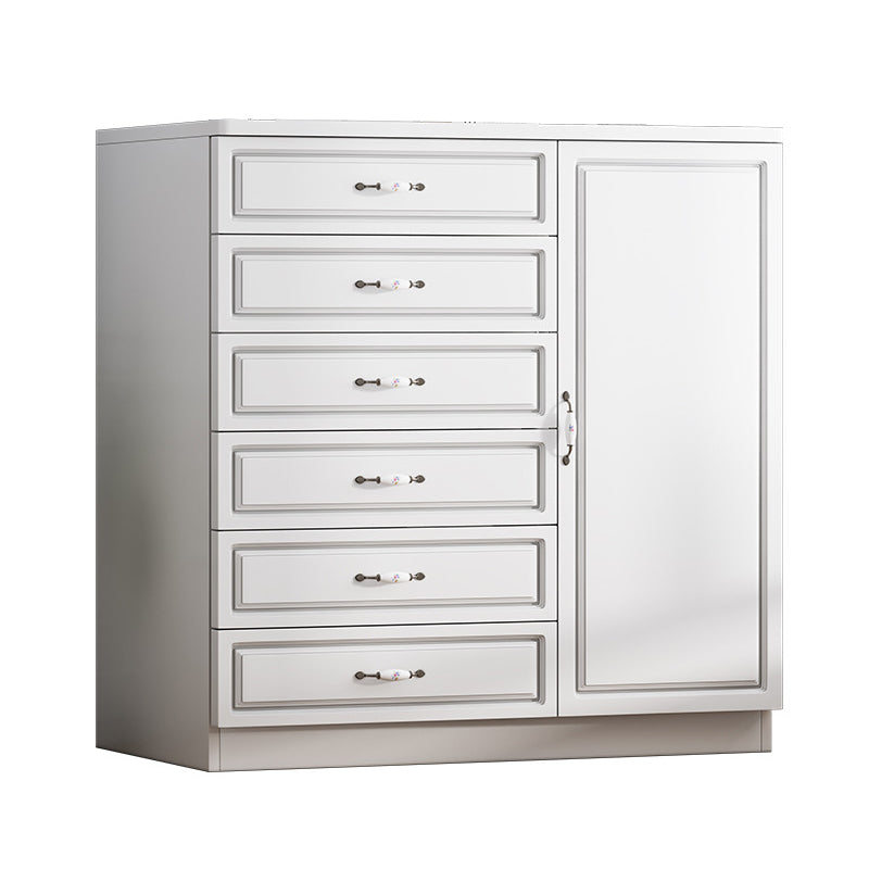 引き出し長方形のアクセントチェストを備えた現代の木材アクセントキャビネット