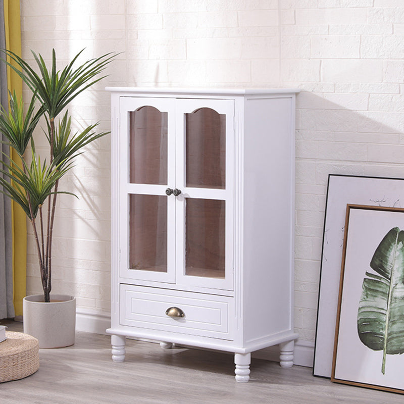 23.62 "L x 13.77" W Industrial Wood Accent Cabinet met lade rechthoekige zijkast