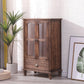 23.62 "L x 13.77" W Industrial Wood Accent Cabinet met lade rechthoekige zijkast
