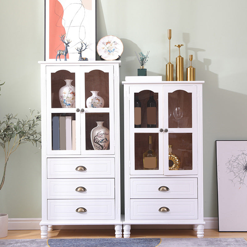 23.62 "L x 13.77" W Industrial Wood Accent Cabinet met lade rechthoekige zijkast