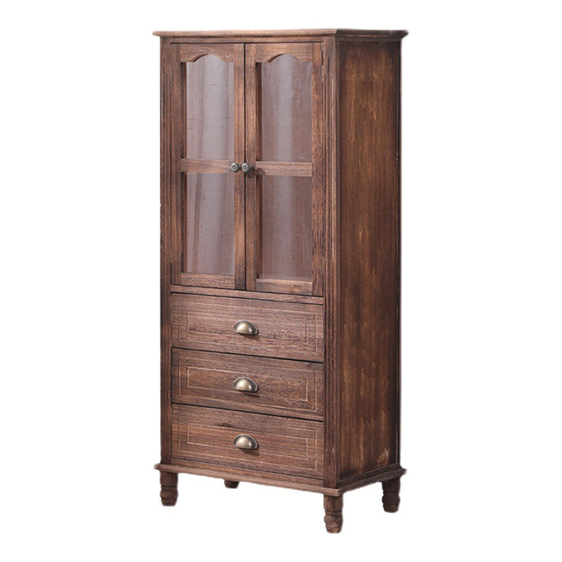 23.62" L x 13.77" W Industrial Wood Accent Cabinet with Drawer Rectangle Side Cabinet
