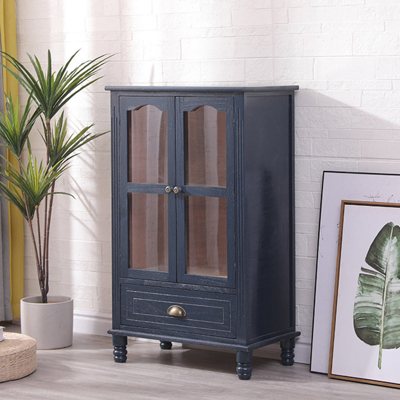 23.62 "L x 13.77" W Industrial Wood Accent Cabinet met lade rechthoekige zijkast