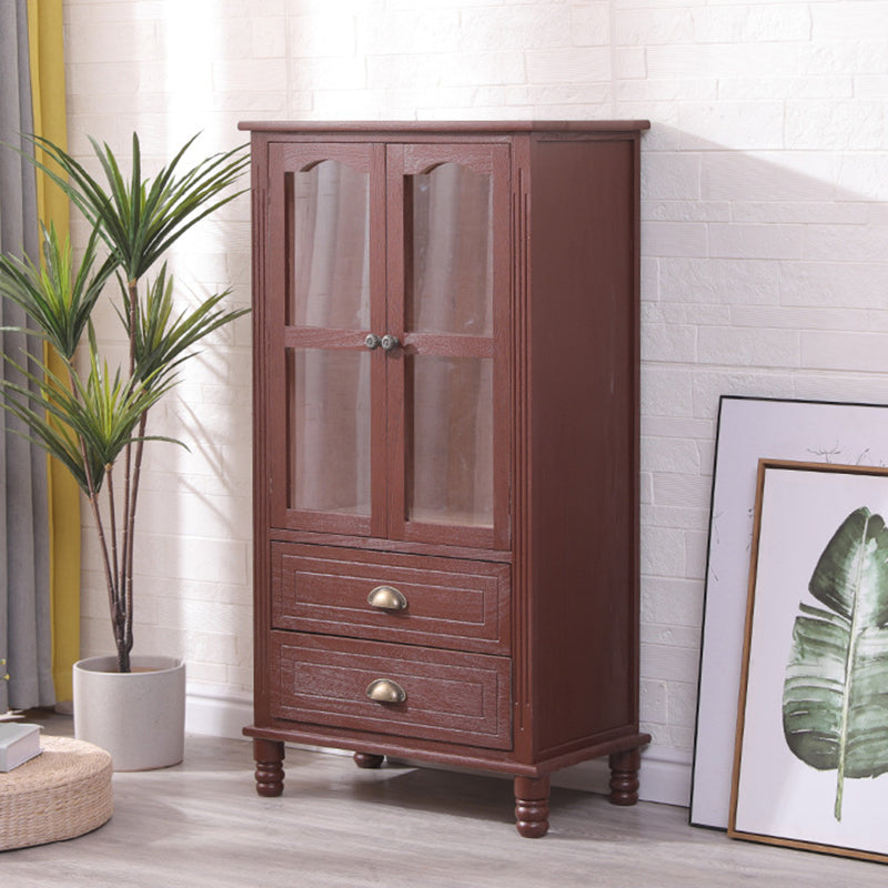 23.62 "L x 13.77" W Industrial Wood Accent Cabinet met lade rechthoekige zijkast