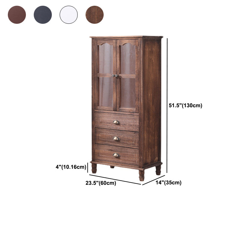 23.62" L x 13.77" W Industrial Wood Accent Cabinet with Drawer Rectangle Side Cabinet