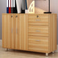 Contemporary Wood Accent Cabinet with Drawer Rectangle Side Cabinet