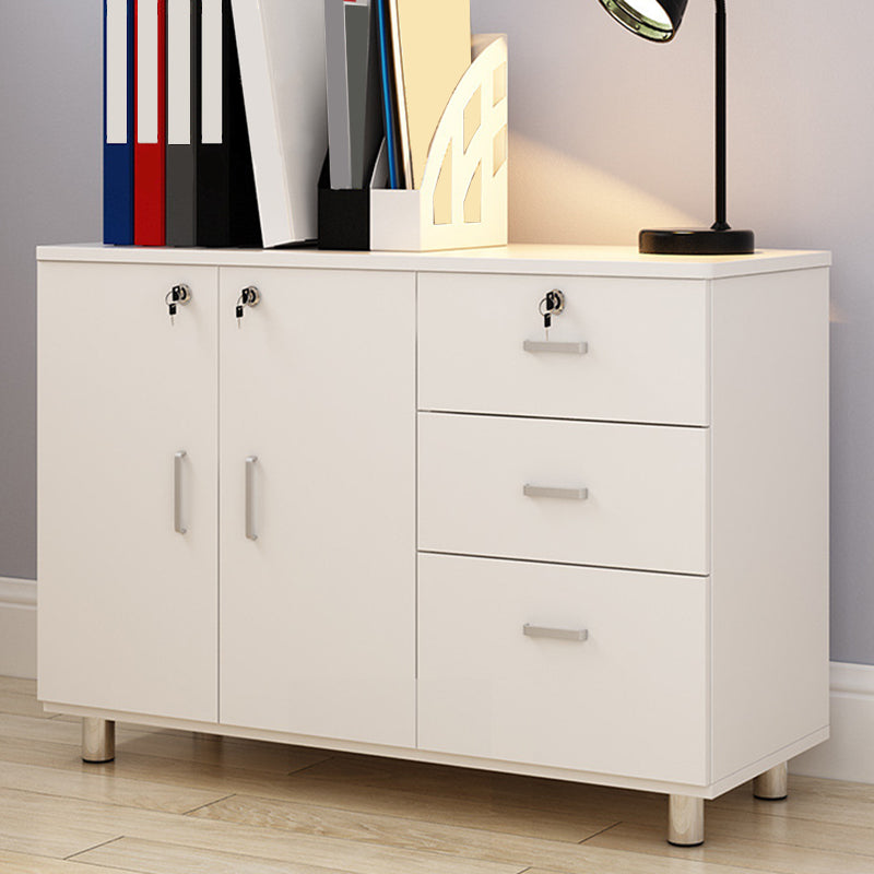 引き出し長方形のキャビネットを備えた現代の木材アクセントキャビネット