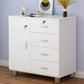 Contemporary Wood Accent Cabinet with Drawer Rectangle Side Cabinet