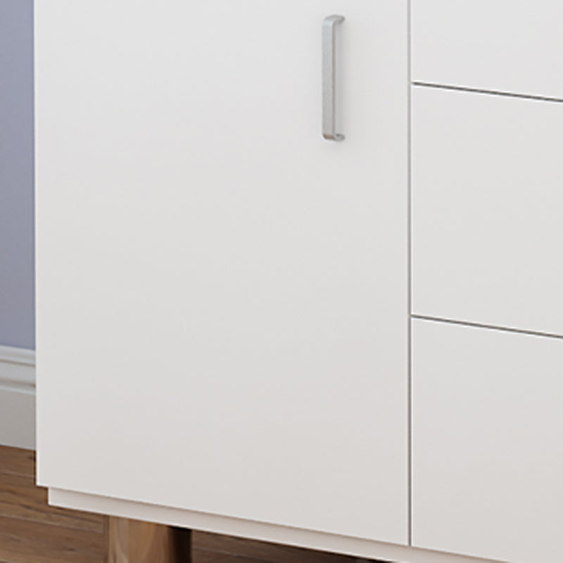 引き出し長方形のキャビネットを備えた現代の木材アクセントキャビネット